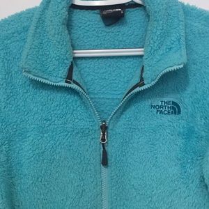 North face fuzzy fleece jacket